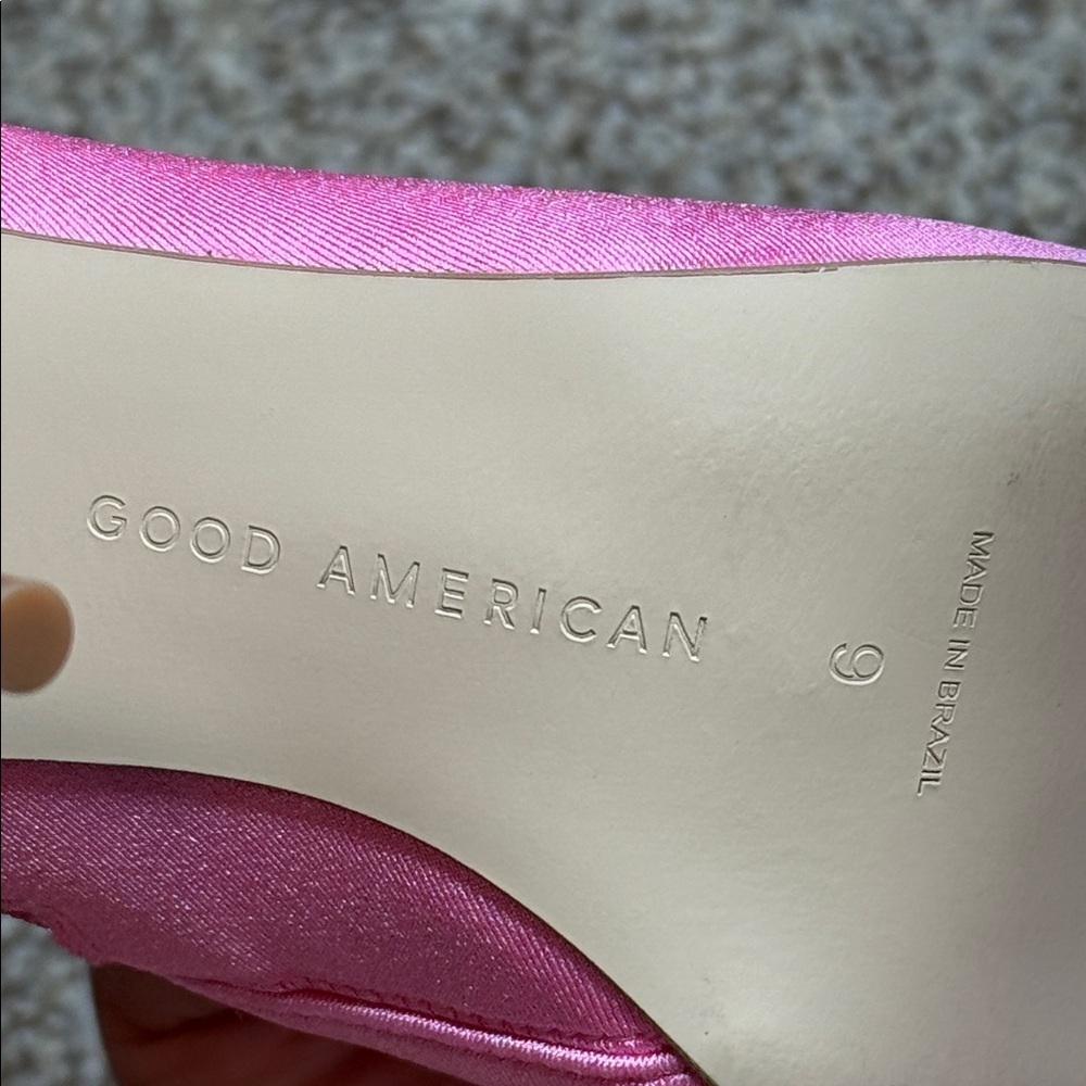 NIB Good American Pink Booties Size 9 - Picture 8 of 9